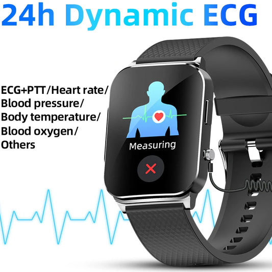 New ECG+HRV Smart Watch Men Women Heart Rate Blood Pressure/Body Temperature Sleep Monitor Fitness Pedometer Sports Watch