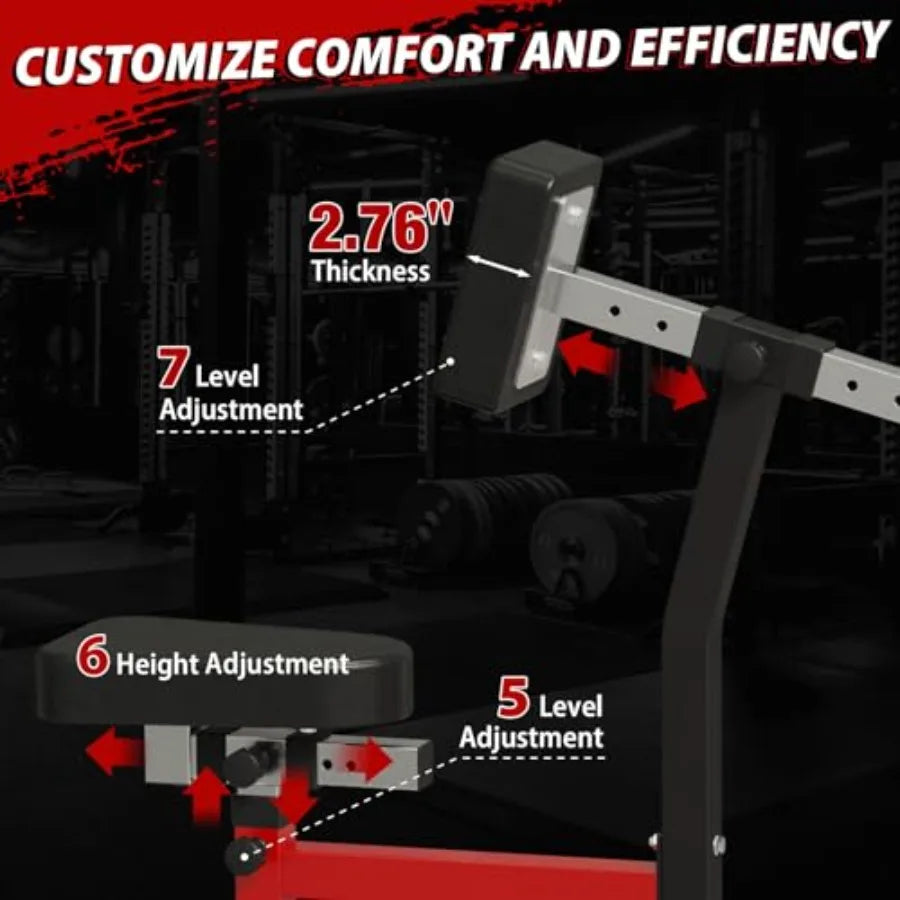Seated Row Machine Back Machines Home Gym Plate Loaded Adjustable Back/Workout Equipment LAT Machine