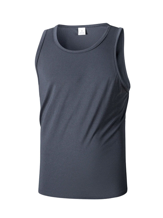 Summer Men's Tight Vest Fitness Training Sleeveless/Basic Elastic Tank Top Male Fitness Sports Vest T-shirt Clothing