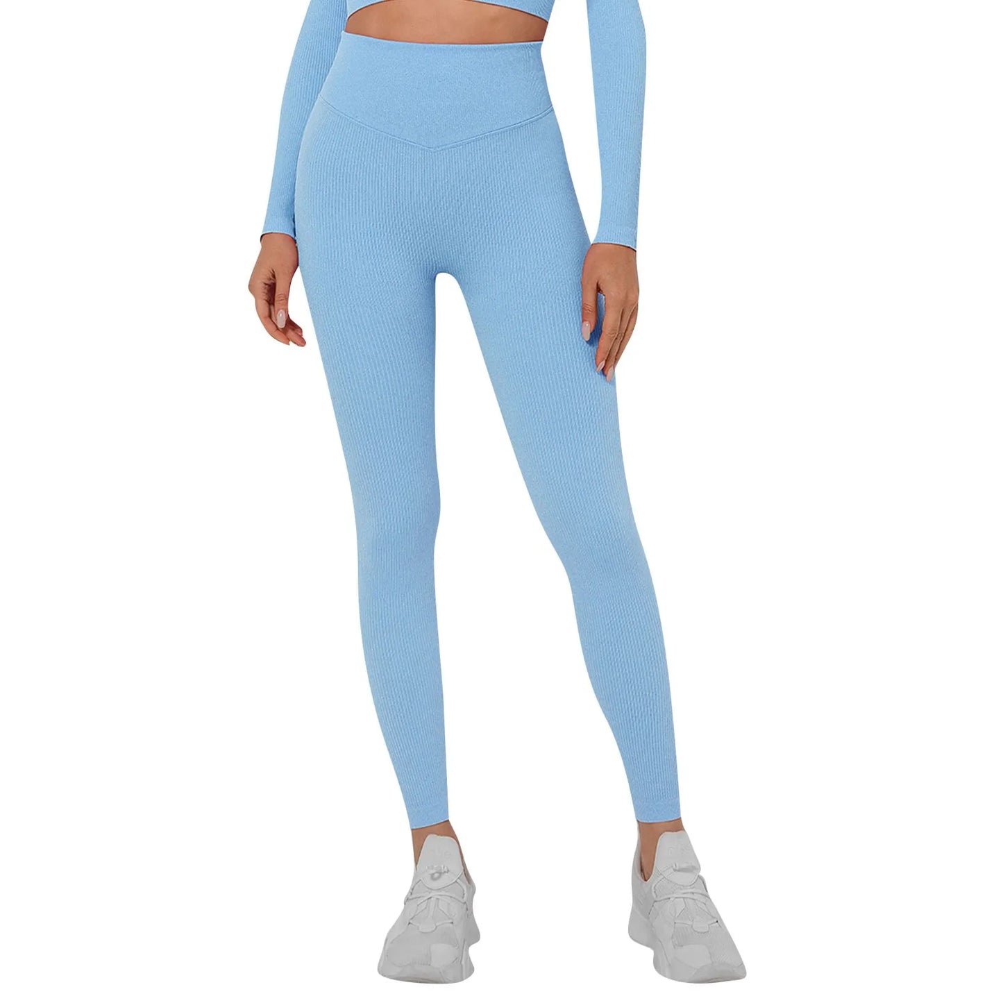 Women's Sports Leggings High Waist Butt Push Up Leggings/Seamless Compression Gym Leggings For Sports Yoga