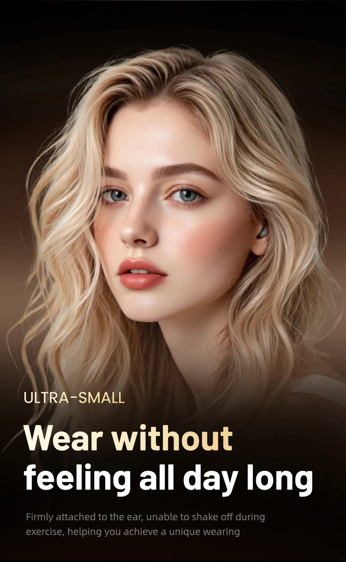 SK55 Bluetooth Wireless Earbuds Sleep Earphones/Bluetooth 6.0, Noise-Canceling Earphones Improves Sleep Quality