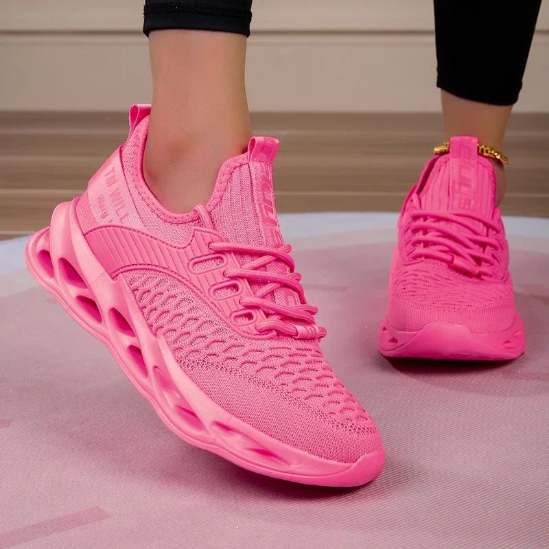 Hot Sale Pink Casual Sneakers Women Blade Shoes Big Light/Breathable Running Shoes Shoes Men Mesh Sports Sneakers