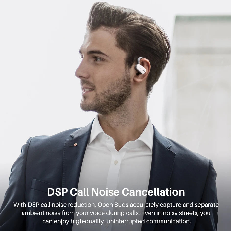 Refurbished TOZO Open Ear Hooks Headphones OWS Wireless Bluetooth/5.3 Earphones Earbuds Adjustable Music Sport HiFi Stereo Sound