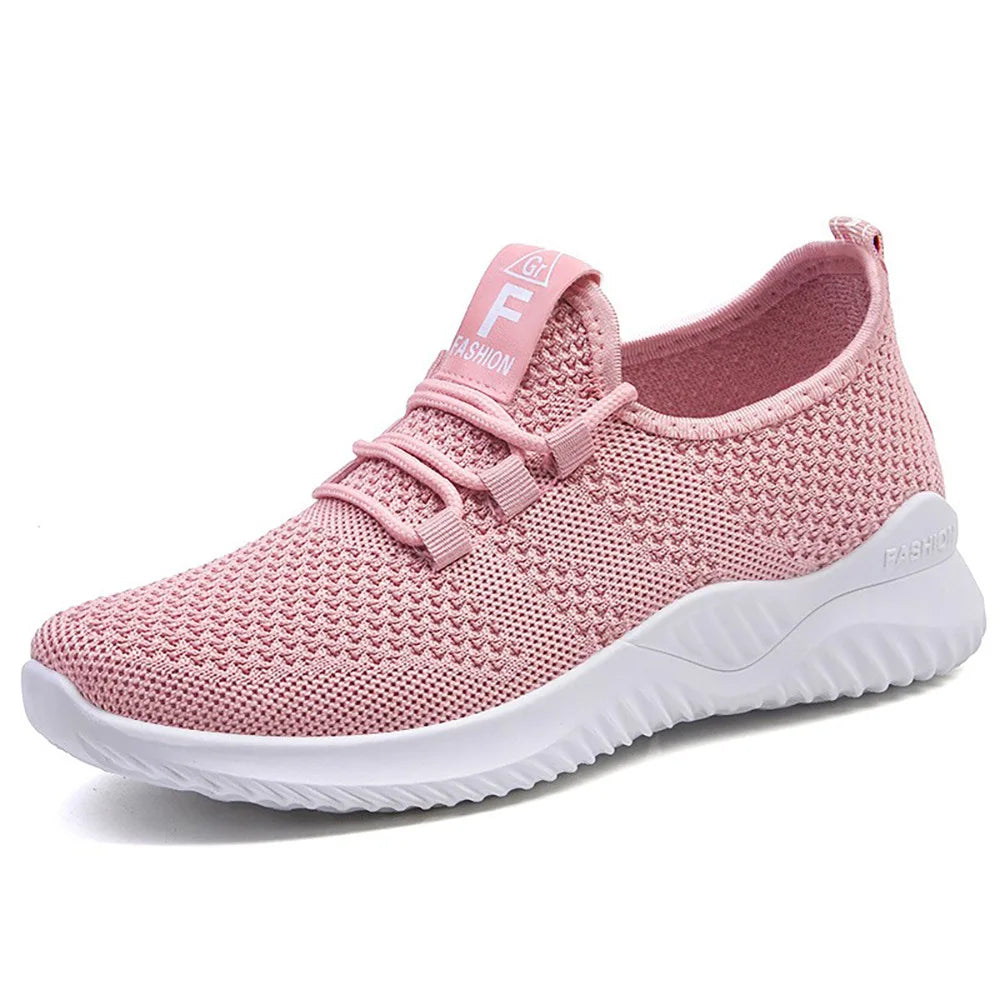 Women's Lightweight Walking Sneakers Breathable Mesh/Upper Non-Slip Outsole Comfortable Slip-On Casual Shoes