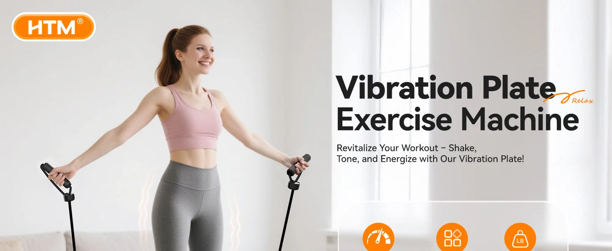 Vibration Exercise Plate Machine Full Body Shaker 120 Levels/Adjustable Speed Weight Loss Fat Shaking Machines Workout Portable