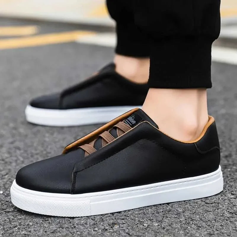 Classic Casual Big Size 48 Fashion White Sneakers Man/Leather Designer Platform Flats Men's Skateboard hot Shoes