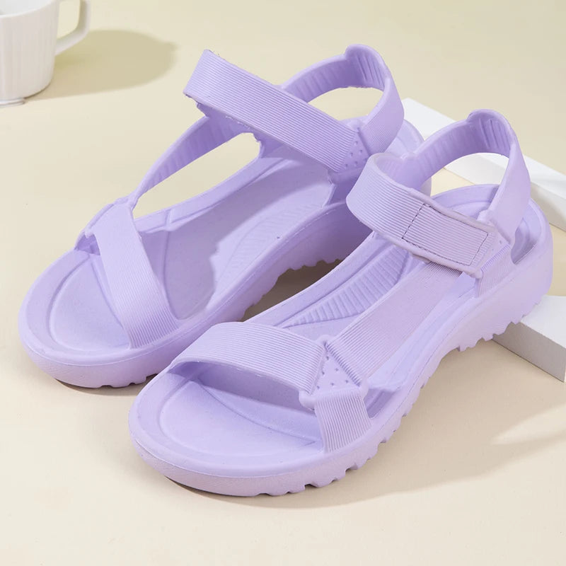 Women's Sandals Fashion Trend Anti-slip Wear-resistant Lightweight/EVA Flat Sandals for Women Outdoor Beach Shoes for Women