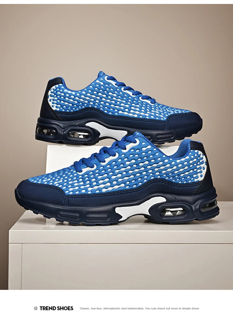 Men's Cushioning Running Shoes EVA Midsole for Shock Absorption/Lightweight & Breathable Mesh Sports Sneakers Gym and Walking