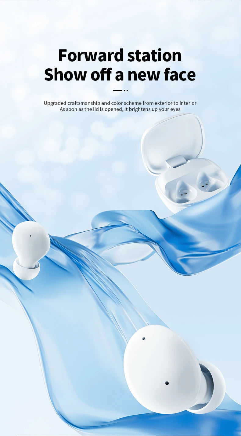 MZYMI S09 Wireless Earphone Bluetooth5.4 Active Noise Cancelling/ Touch Control Headphone Support TF Card In Ear Earbud With Mic