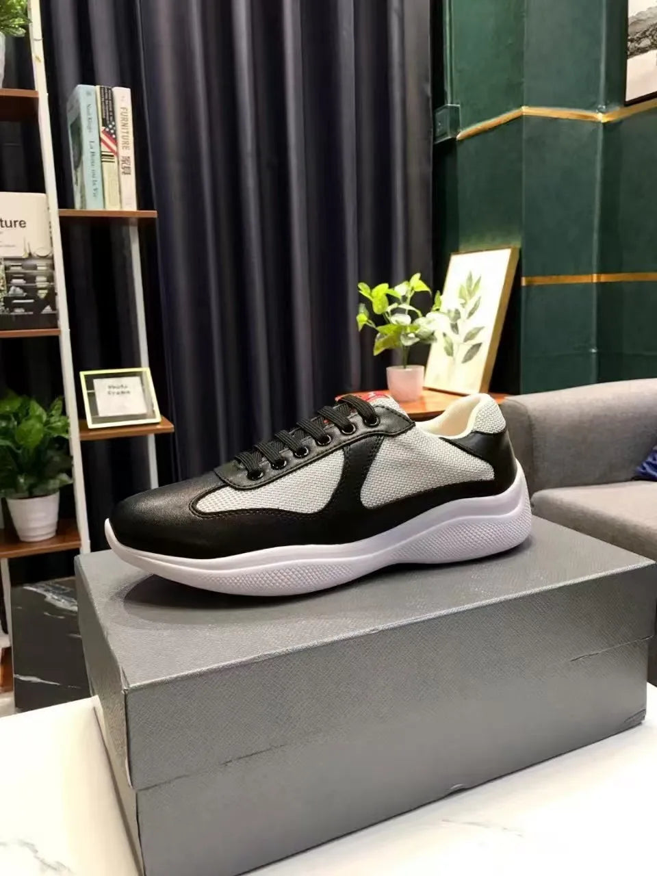 New P-style breathable casual sneakers for summer high-end men's shoes/fashionable mesh panel shoes fitness shoes