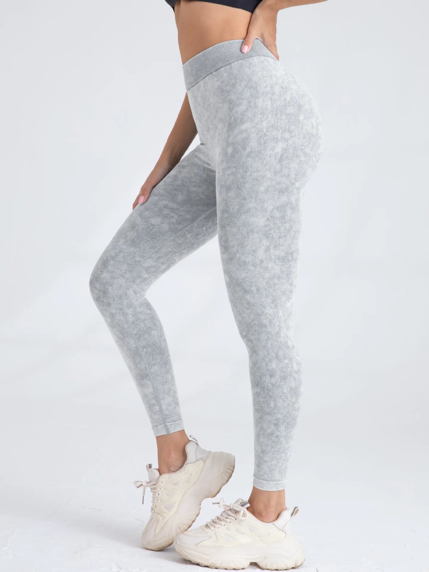 V Back Yoga Pants Women Workout Sport Leggings Fitness Seamless Leggings/Girl Gym Tights Scrunch Push Up Sportswear