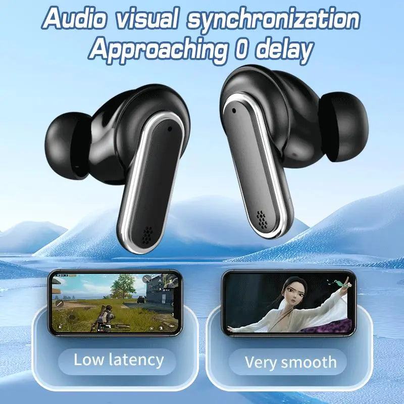 New Wireless Bluetooth earphones with multifunctional digital display screen/support earphone high aesthetic value earphone