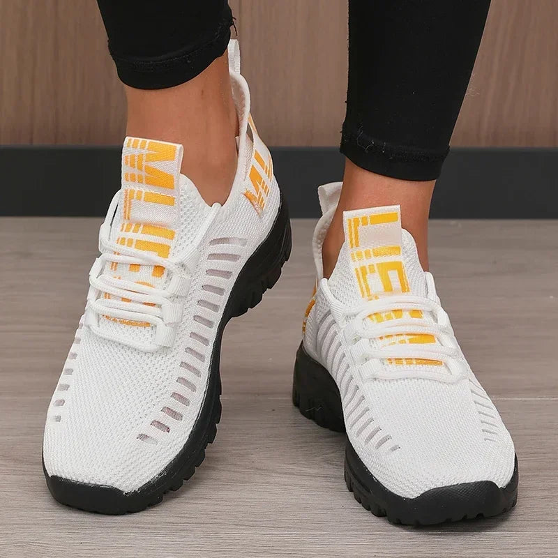 Women Fashion Running Shoe Breathable Lightweight Cushioned Sole/Sports Gym Outdoor Training Sneakers Quick Dry