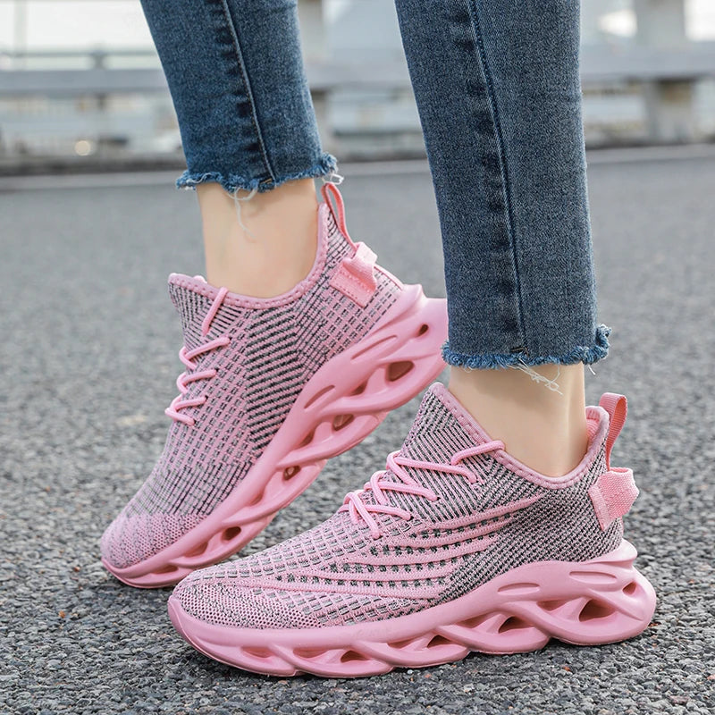 Women's Shoes Breathable sneakers Lightweight and Comfortable/Low Top Running Shoes Suitable for All Seasons Soft Soled