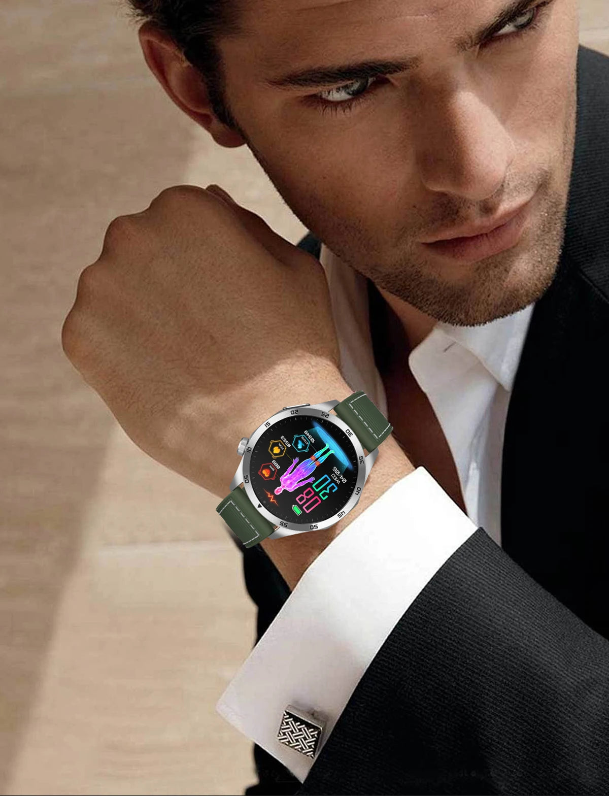 Marsyu 2026 New Nursing Grade Smart Watch ECG+PPG Blood Lipid/Blood pressure Uric Acid HD Bluetooth Call Clock Health Smart Watch