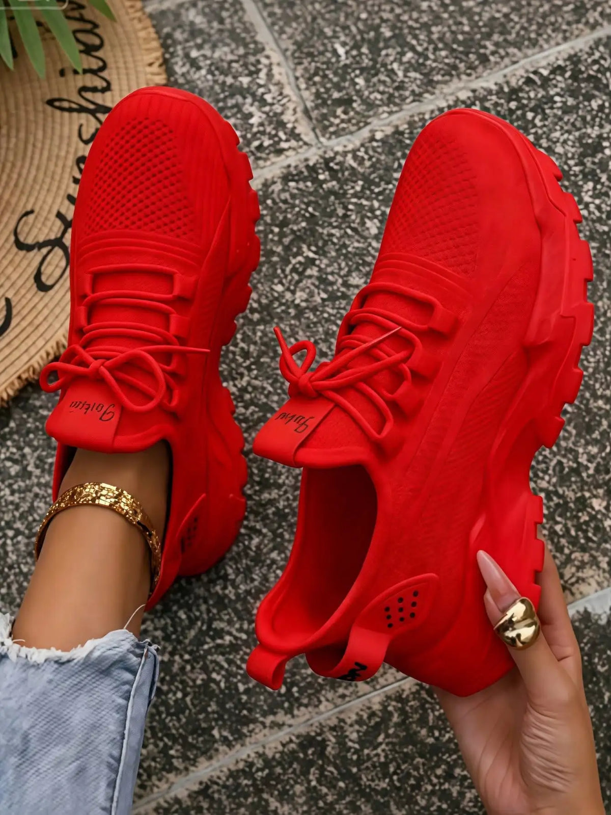 Air Cushion Wedge Knit Sock Sneakers for Women Breathable/Lightweight Non Slip Comfort Casual Walking Athletic Shoes