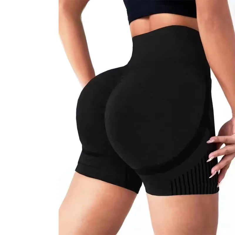 Yoga Shorts Cross-border Honey Buttocks Buttocks Sports High Waist/Abdomen Stretch Tight-fitting Anti-glare Quick-drying Fitness