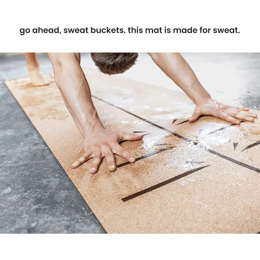 Luxury Cork Yoga Mat for Enhanced Comfort and Support/Fitness Environments Extra Thick Non Slip Design