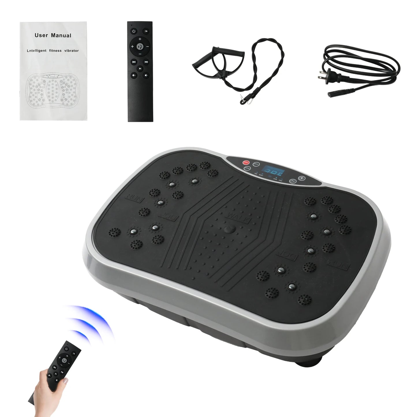 Vibration Plate Exercise Machine Fat-Burning Home Fitness/Slinger Shaping Whole Body Workout Portable Fitness Equipment