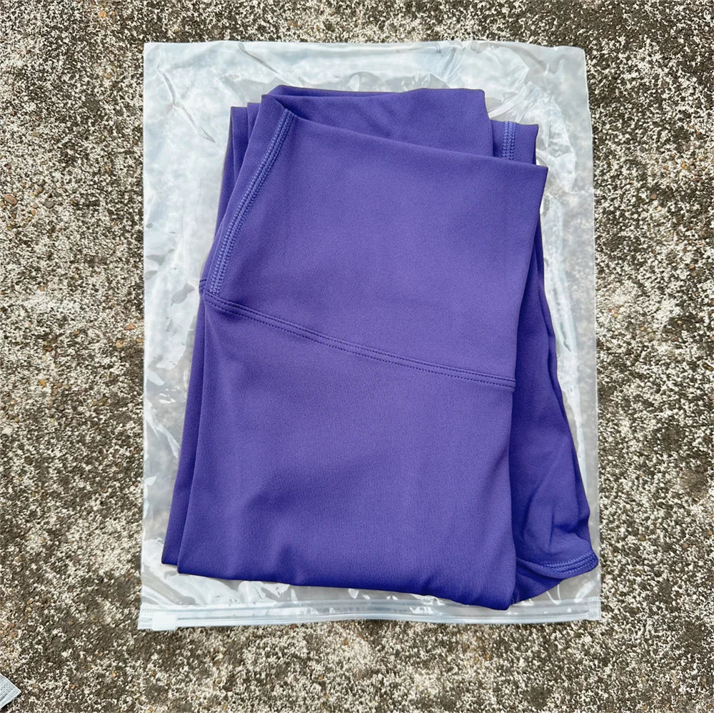 Solid Color Back Waist Pocket High Waist Yoga Legging Women Sport/Cropped Pants Butter Athletic Gym Comprehensive Training Jog