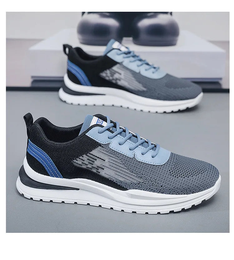 Men's Breathable Mesh Sports Shoes Casual Lightweight Sneakers/Male Comfortable Outdoor Anti-slip Running Shoes