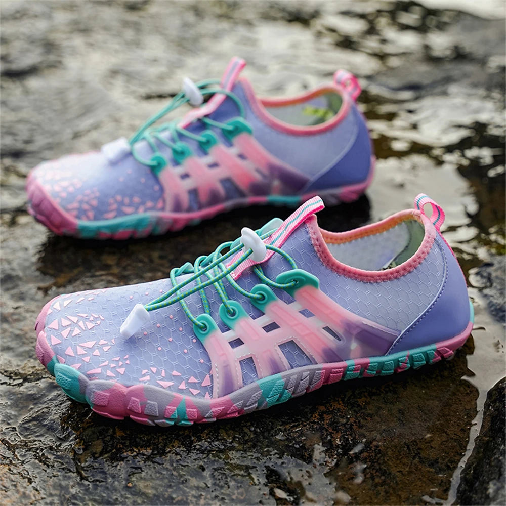 Water Shoes Women Five Fingers Swimming Barefoot Summer Outdoor/Upstream Wading Aqua Sneakers Quick Dry Non-slip Shoe