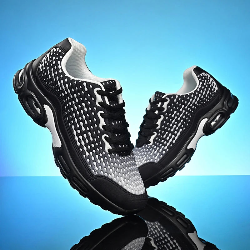 Men's Cushioning Running Shoes EVA Midsole for Shock Absorption/Lightweight & Breathable Mesh Sports Sneakers Gym and Walking