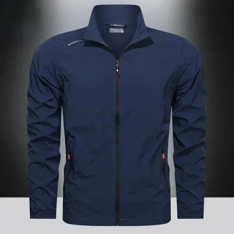 UPF100+ Men Summer Windbreaker Zip Pockets Uv Sun Protection Jackets/Breathable Ultra-light Clothes Outdoor Skin Thin Coats
