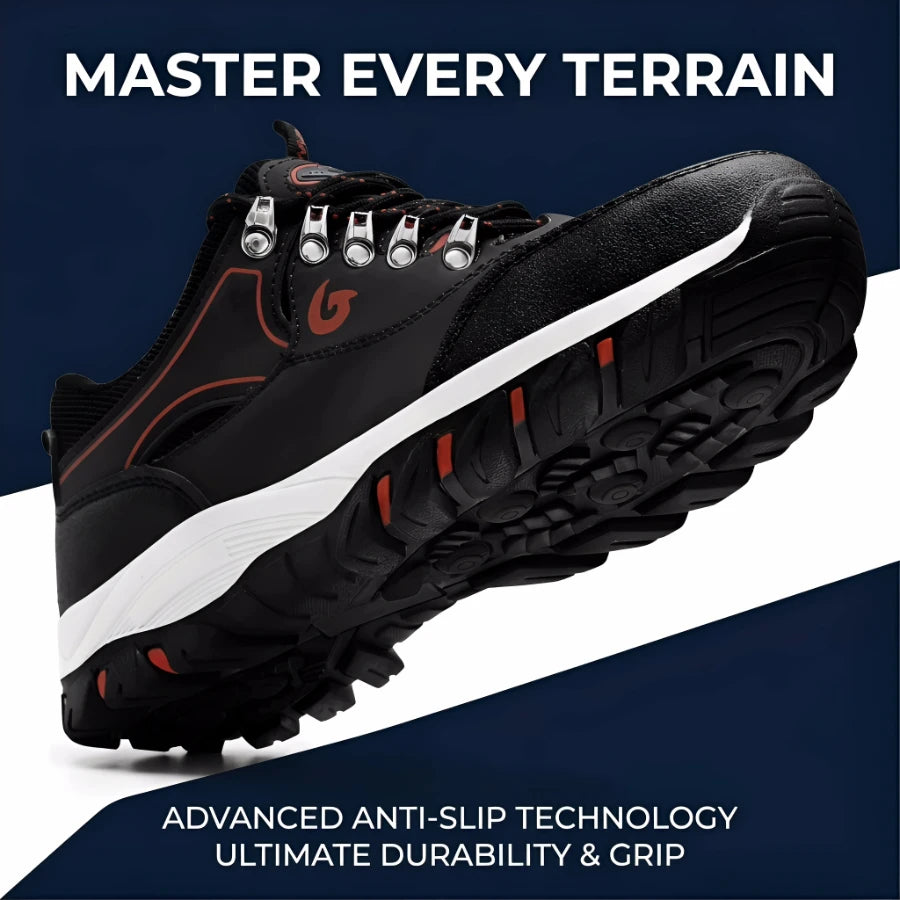 Men Steel Toe Safety Shoes Anti-Puncture Non-Slip Work Boots/Wear-Resistant Breathable Hiking Safety Sneakers for Industrial Work