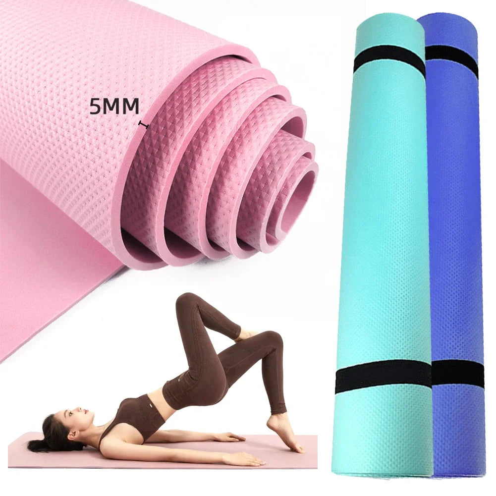 Yoga Mat Sports Fitness Mat EVA Thick Yoga Mat Wide Comfort Foam/Yoga Matt for Exercise Yoga Pilates Gym Workout Mat