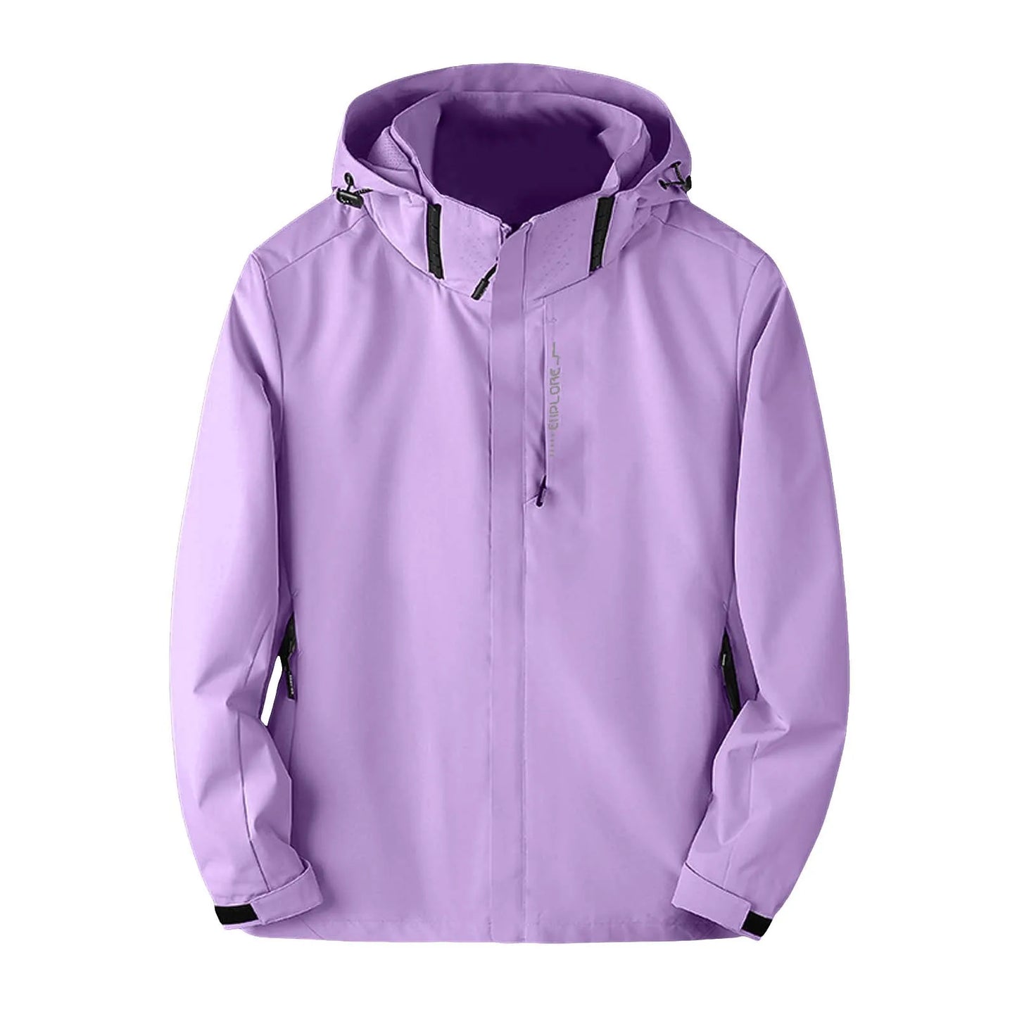 Women's Solid Lightweight Hiking Jacket Waterproof Softshell Rain Jacket/With Hood Outdoor Trekking Camping Jacket Windbreaker