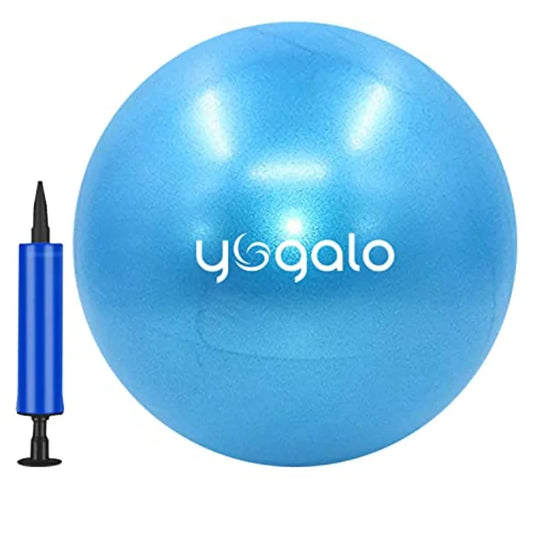 9-Inch Small Pilates Ball with Pump Mini Exercise Ball for Core Training/Stability Pilates Yoga and Physical Therapy