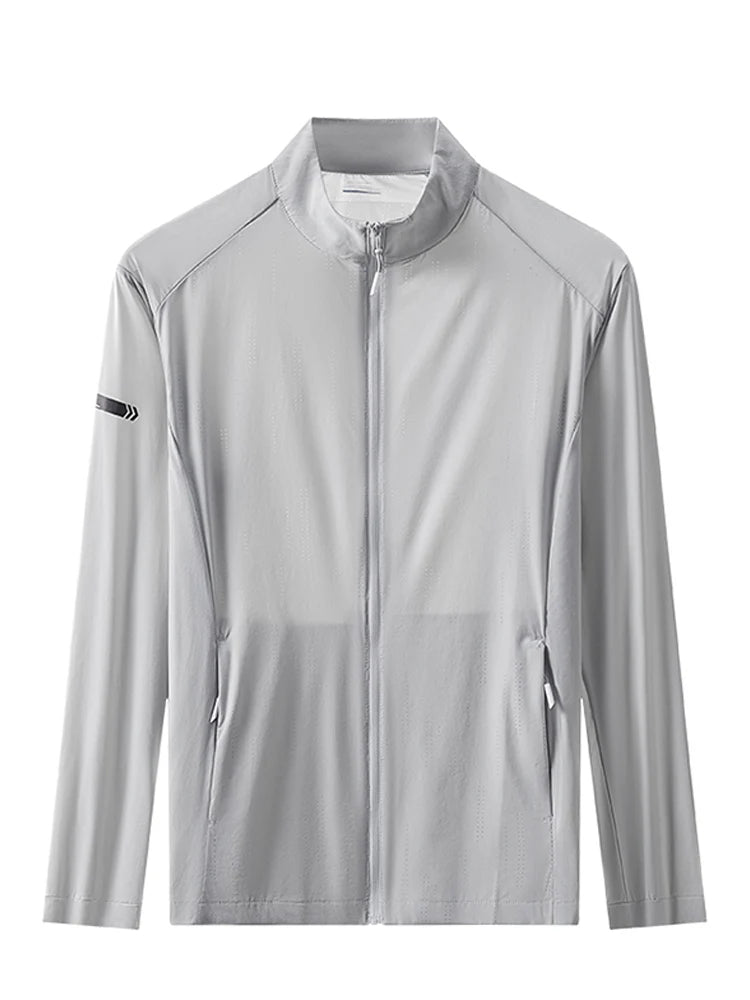 Summer Men's Jackets UV Blocking Skin Coats UPF40+ Sunscreen/Outdoor Clothing Sun Protection Thin Windbreakers Big Size 8XL