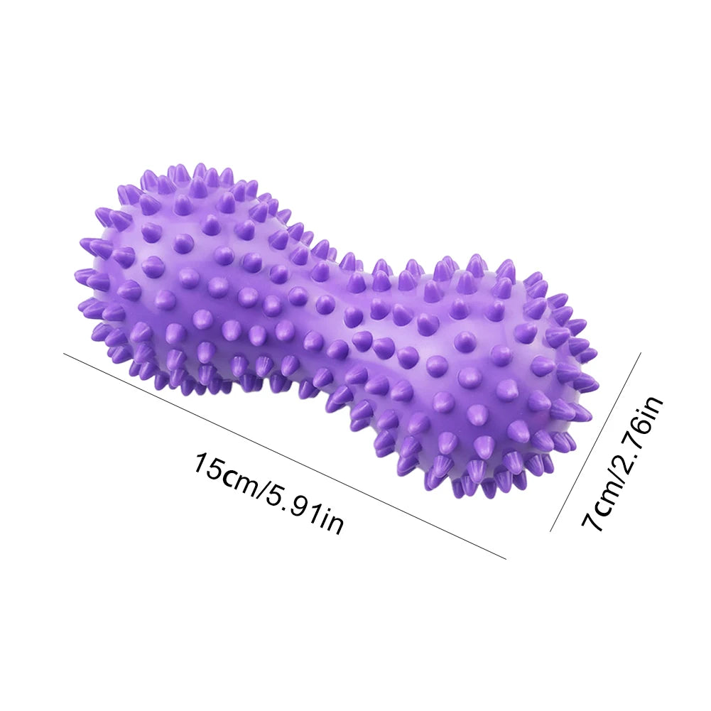 Peanut Massage Spiky Ball Spiky Massage Ball Peanut Massage Roller/Trigger Point Hedgehog Ball for Hand/Foot Massage
