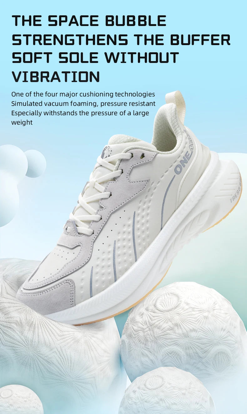 ONEMIX Men's Winter Leather Sports Shoes For Heavy Weight Adults/Shock-Absorbing & Stable Support Cold-Resistant Daily Shoes