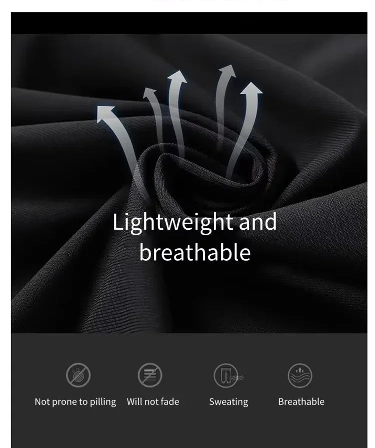 Ice silk pants men's quick drying elastic trend/casual pants ultra-thin ice sports pants