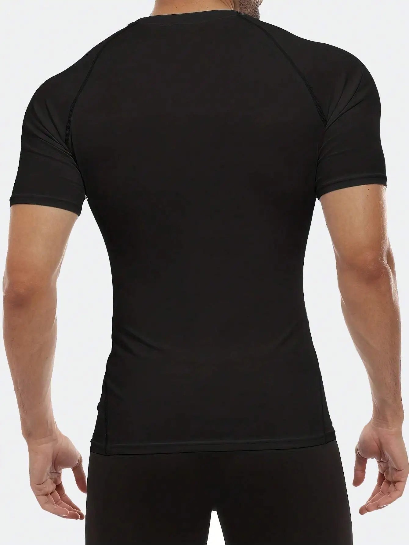 3-Pack Men's Compression Short Sleeve T-Shirts/Breathable & Moisture-Wicking for Fitness