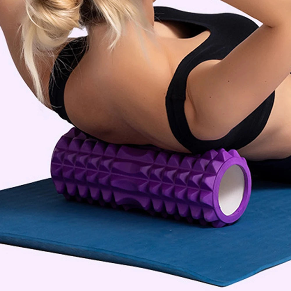 30cm Yoga Column Foam Fitness Muscle Training Pilates Sports Massage/Foam Roller Grid Trigger Point Therapy Home Gym Exercise