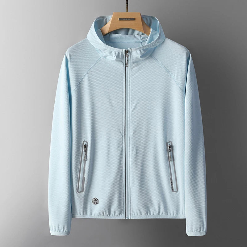 UPF50+ Summer UV Protection Hoodie Unisex Breathable Ice Silk/Outdoor Sports Couple's Beach Street Style Lightweight Jacket