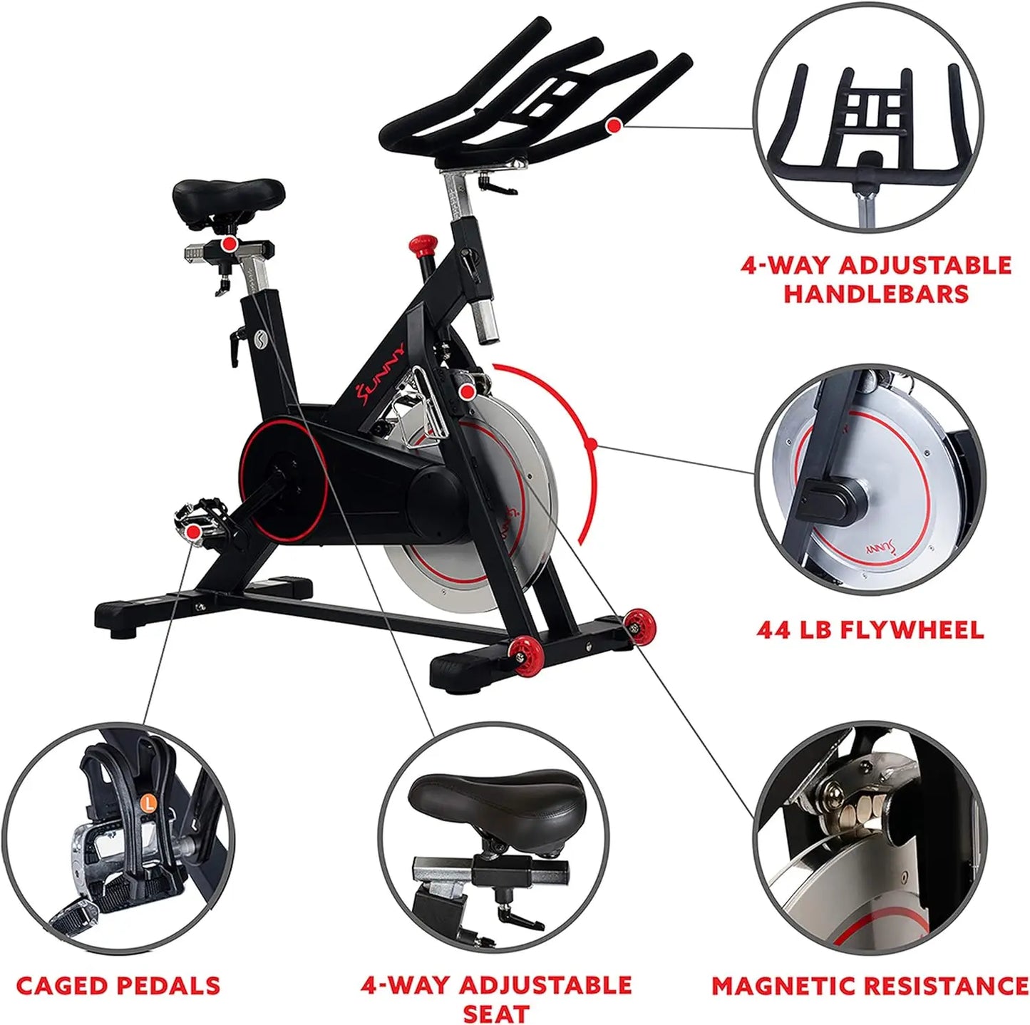 Fitness Magnetic Belt Drive Indoor Cycling Bike/With Optional Connectivity Exercise Gym Equipment