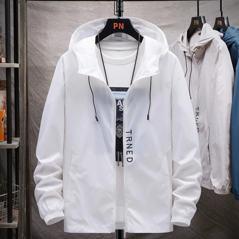 Men's Hooded Sunscreen Breathable Jacket UPF50+ UV Protection Sunburn/Coat for Couple Comfortable Sports Sun Protection Clothing