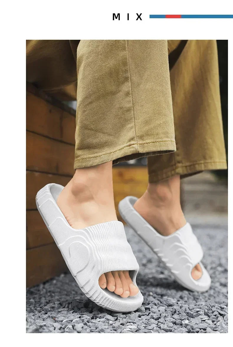 Luxury Man Sandal for Men Brand Men's Shoes White Sandals Flat/Men's Soft Sandal Summer Shoes Sale Slippers