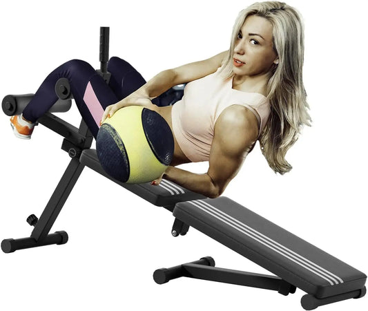 Sit Up Benches Abs Workout Equipment Foldable Hyperextension Roman Chair/Abdominal Gym Equipment Utility Slant Board Exercise