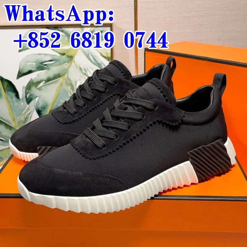 Home Men's Casual Leather Sports Shoes Black Adhesive Low-Top/Lace-Up Daily Wear Comfortable Breathable Spring Autumn