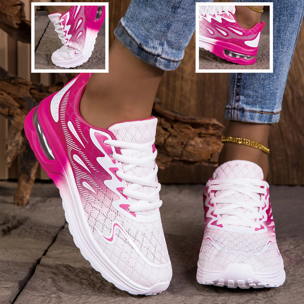 Women Sneakers Shoes Breathable Lightweight Running Shoes/Non Slip Wear Resistant Comfortable Women's Walking Shoes Woman