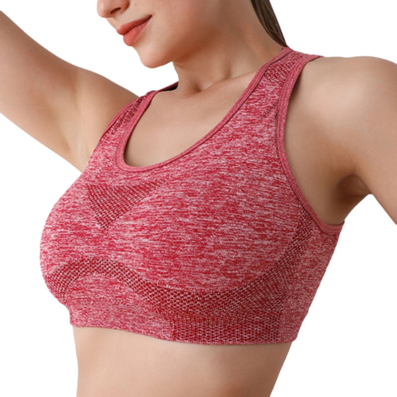 Women Sports Bras Yoga Top Vest High Shockproof Quick-drying Yoga/Gym Running Fitness Underwear Ladies Seamless Sportswear