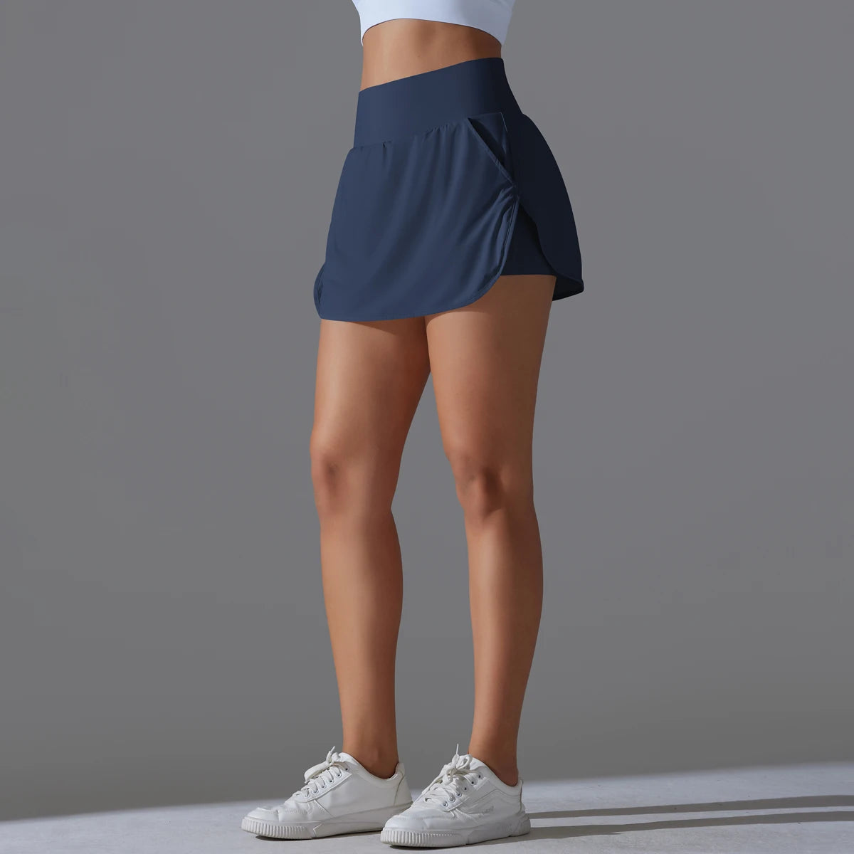 Outdoor Sports Yoga Skirt Badminton Tennis Skirt High Waist/Breathable Sweat Skirt Active Athletic Yoga Fitness Skirt Short