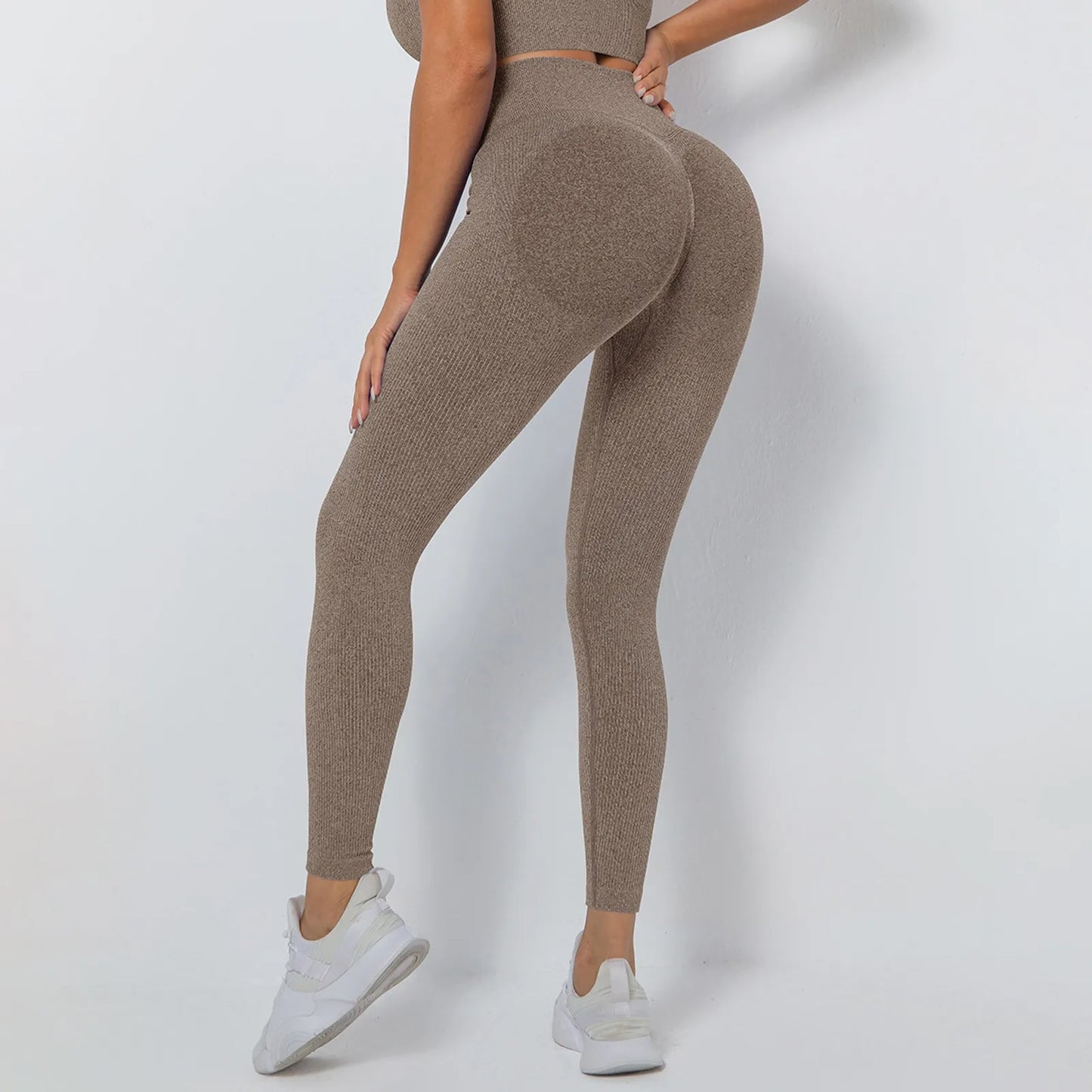 Women's Sports Leggings High Waist Butt Push Up Leggings/Seamless Compression Gym Leggings For Sports Yoga