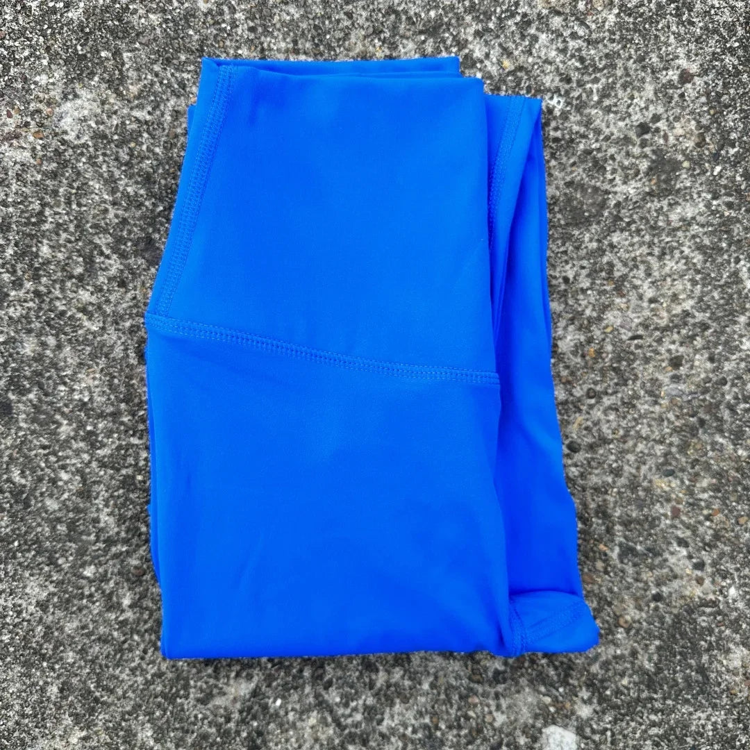 Solid Color Back Waist Pocket High Waist Yoga Legging Women/Sport Cropped Pants Butter Athletic Gym Comprehensive Training Jog