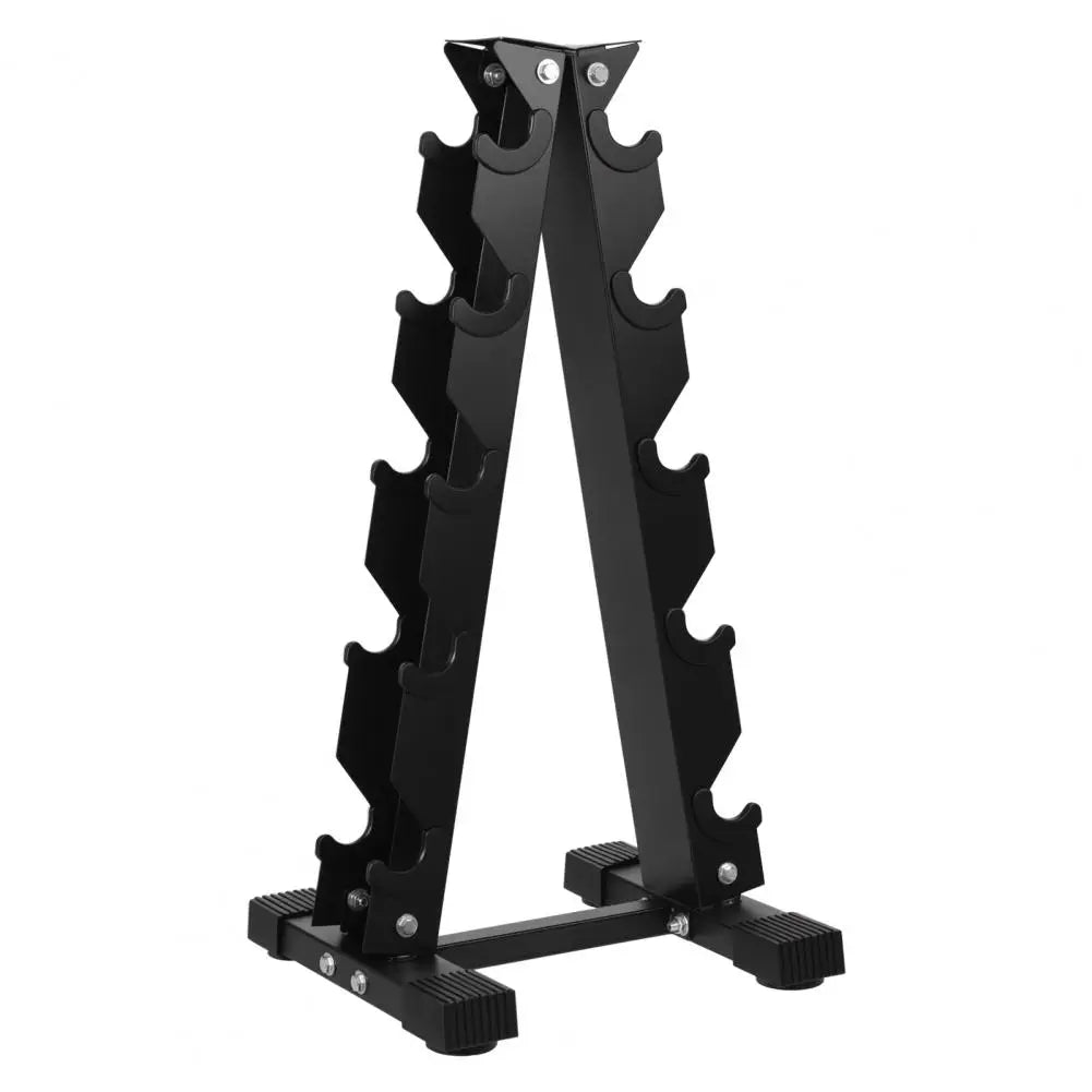 5-Tiers Dumbbell Rack Home Sports Fitness Equipment/Storage Holder Weight Support Dumbbell Floor Bracket Space Saver